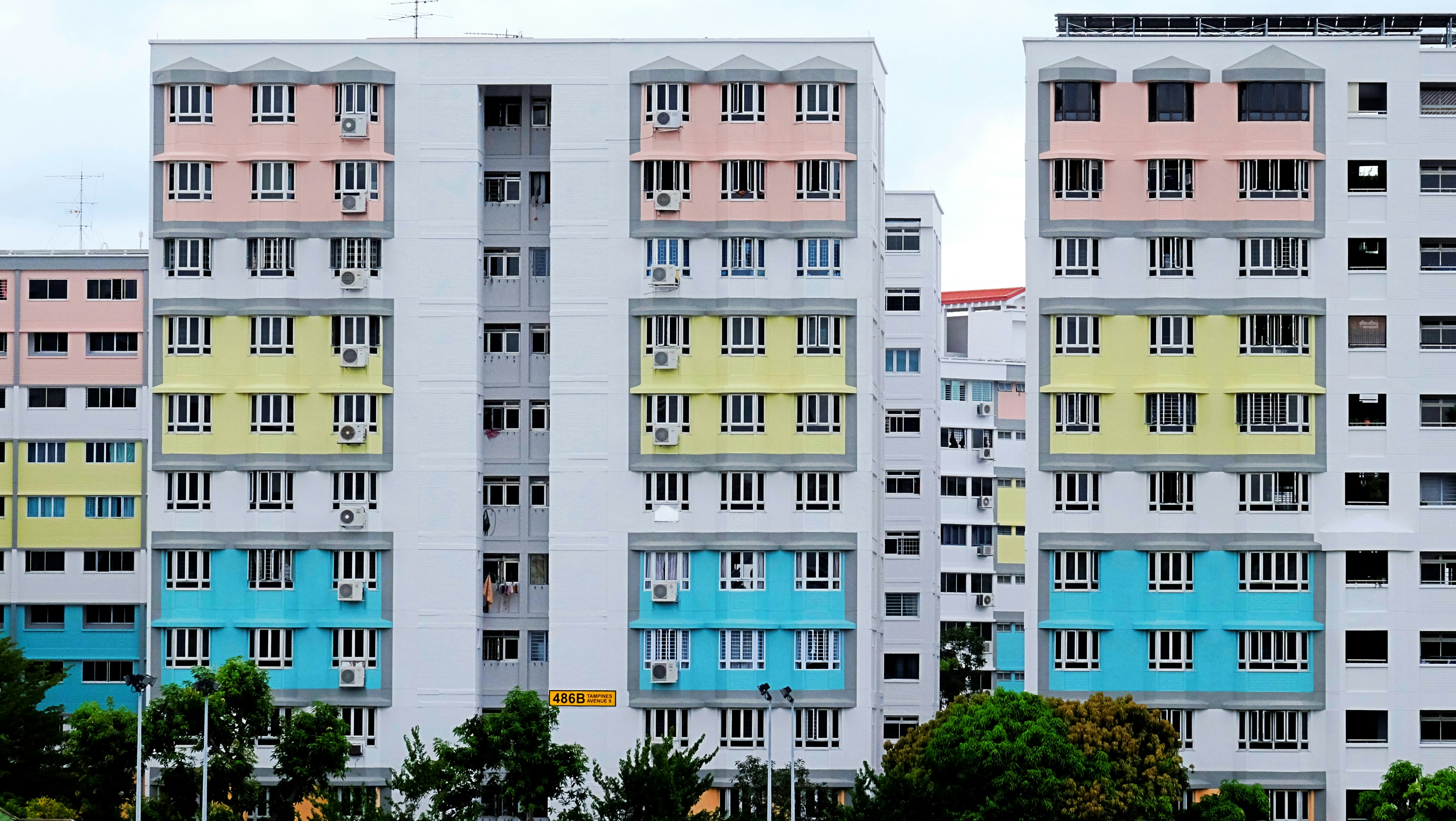 green and white concrete building